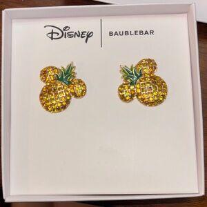 BaubleBar Disney Mickey Mouse Pineapple Earrings NIB 🍍